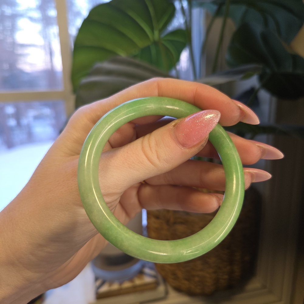 Grade A Certified Jadeite Bangle 56mm